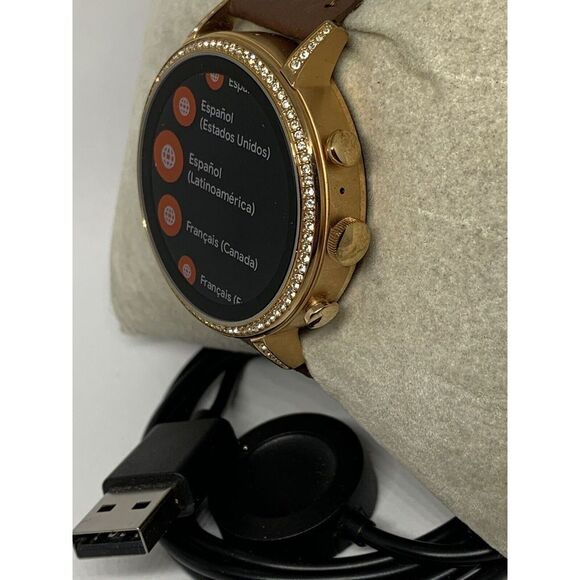 Fossil Gen 4 Authentic Digital Dial Smart Watch Custom Band FTW6015 ZA286 - Picture 3 of 12